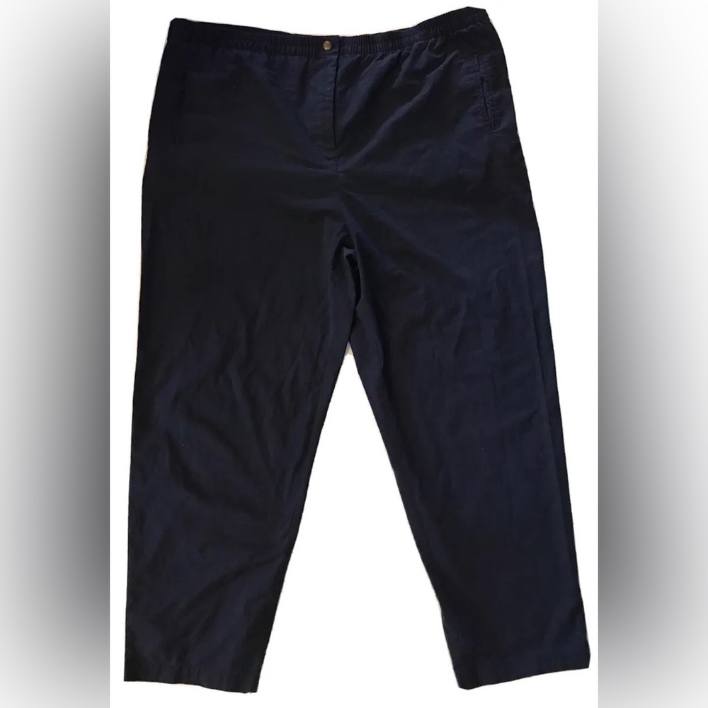 Karen Scott pull on Pants 18 AVERAGE blue in color